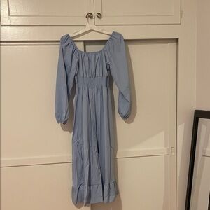 Light Blue Off-Shoulder Dress